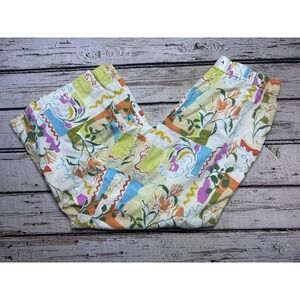 by Anthropologie Women's The Wren Boxer Pants  Tropical Print Multicolor Small